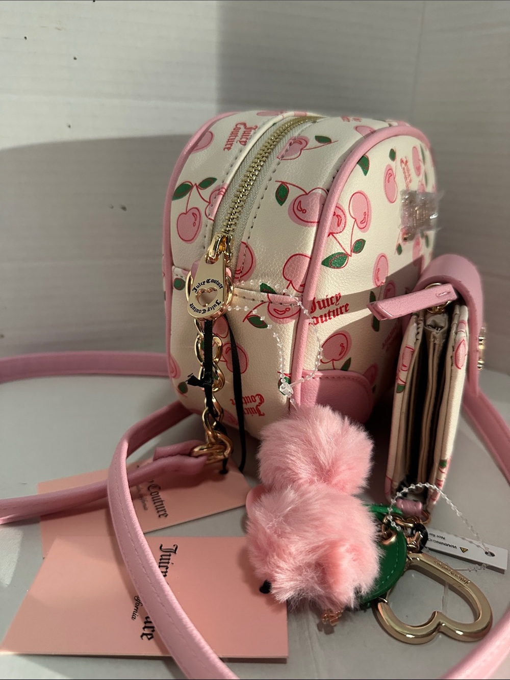🍒 NWT Juicy Couture Cherry Girl Crossbody & Wallet Set -Rare Y2K Viral Find! - Picture 13 of 16